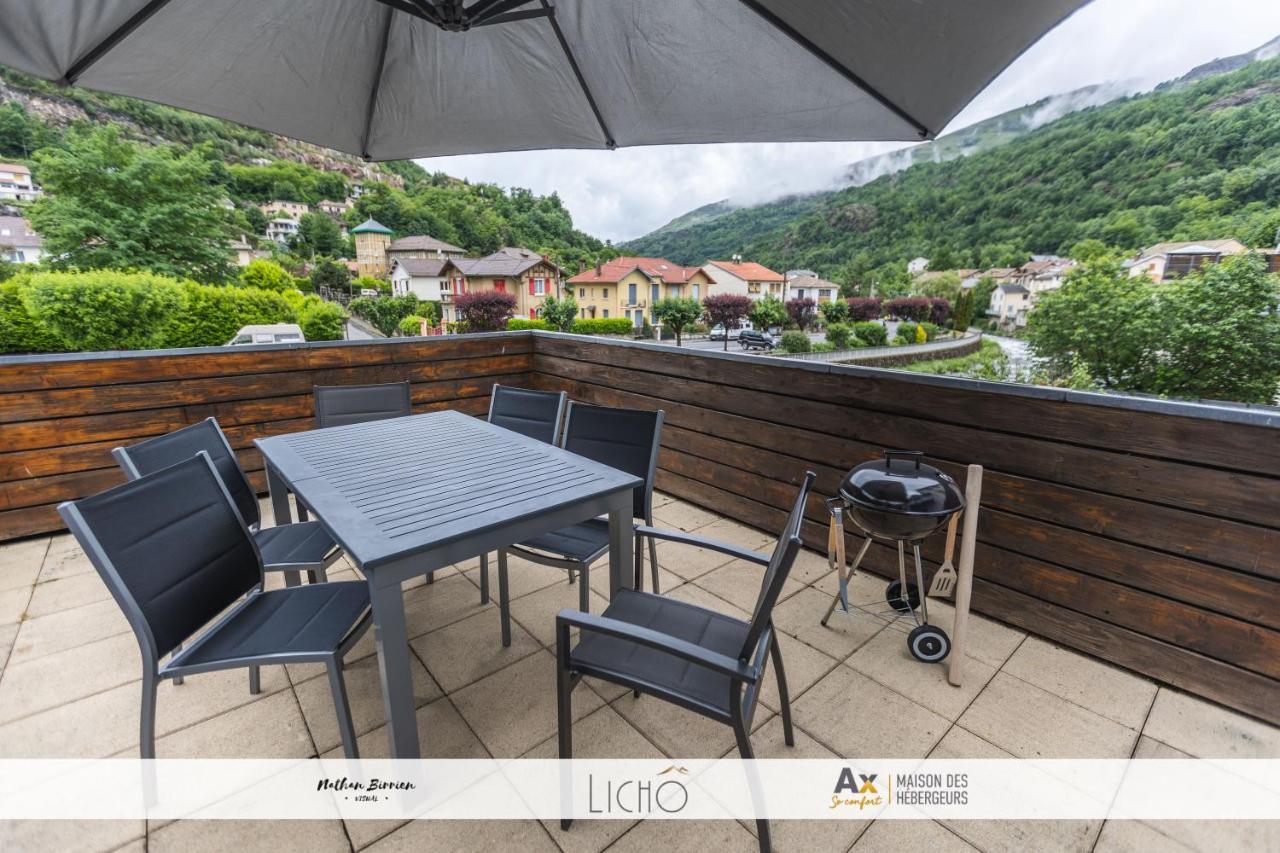 La Terrasse Bleue Apartment Ax-les-Thermes Bagian luar foto